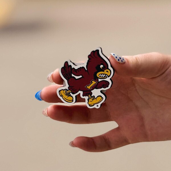 Walking Cy Cardinal Recycled Wood Magnet